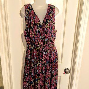 Gorgeous flowing womens dress, deep V neck